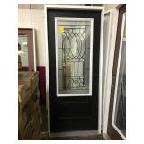 34" LH 3/4 Lite Leaded Exterior Door