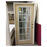 36"x77" LH 15 Lite Exterior Door