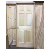 32" RH 6 Panel Poplar Interior Door
