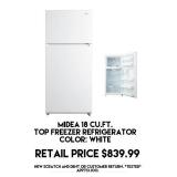 Midea 18cu.ft Top Freezer Refrigerator