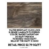 Click Lock B Grade Laminate Flooring x 1400 sq ft