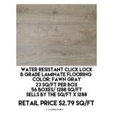 Click Lock B Grade Laminate Flooring x 1288 sq ft