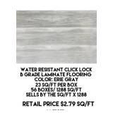 Click Lock B Grade Laminate Flooring x 1288 sq ft