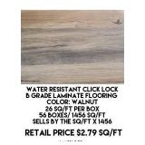 Click Lock B Grade Laminate Flooring x 1456 sq ft