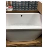 Lowell Canvas White Freestanding Soaking Tub