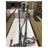 Polished Chrome Floor Mount Bathtub Faucet