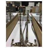 Platinum Nickel Floor Mount Bathtub Faucet