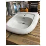 Pallet of Wall Mounted Porcelain Bathroom Sinks
