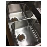 8" Kindred Double Bowl SS Kitchen Sink.