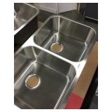 9" Kindred Double Bowl SS Kitchen Sink