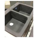 9" Franke Double Bowl Composite Sink