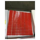 12" x 12" Red Glass Mosaic Tile x 66 sheets