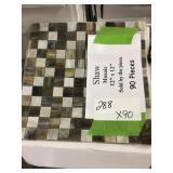 12"x12" Shaw Glass Mosaic Tile x90