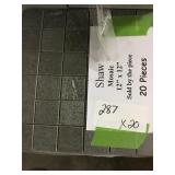 12"x12" Shaw Ceramic Mosaic Tile by the Sheet x20