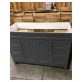 48" Anka Cement Grey Vanity w/ Hardware