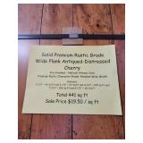 Rustic Distressed Cherry Hardwood x 441 sq ft