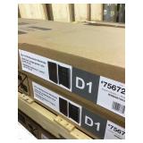 38-1/2" Dark Walnut Multipurpose Wardrobe x2