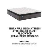 Serta Attendance Plush Pillow Top Full Mattress
