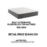 Sealy Attendance Plush Pillow Top King Mattress