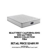 Beautyrest California Firm King Size Mattress