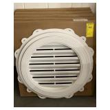 22" White Round Gable Vent x 5