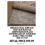 Premium Dual Surface Non Slip Rug Pad