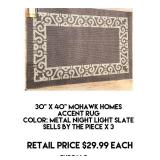 30" x 40" Mohawk Homes Accent Rug x 3