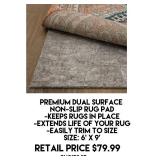 Premium Dual Surface Non Slip Rug Pad