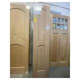 18" 2 Panel Red Oak Interior Door Slab x 2