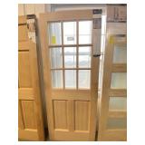 32" Masonite Wood 9 Lite Exterior Door Slab