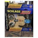 Schlage LH Deadbolt and Handle Set x 4