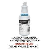 32oz Bottles Hand Sanitizer x 30 boxes