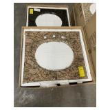 25" Granite Vanity Top w/ Oval Cut Out