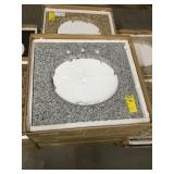 25" Granite Vanity Top w/ Oval Cut Out