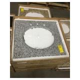 25" Granite Vanity Top w/ Oval Cut Out