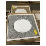 25" Granite Vanity Top w/ Oval Cut Out