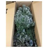 9ft Pre-lit LED Sparkling Amelia pine tree.