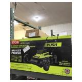 18in Ryobi Cordless Lawn Mower.