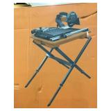 Ridgid 7in Wet tile saw with stand.