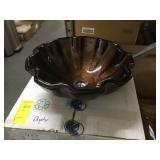 Vigo Walnut Shell Glass Vessel Bathroom Sink