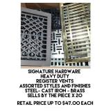 Signature Hardware Heavy Duty Register Vent x 20