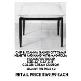 Chip & Joanna Gaines Indoor/Outdoor Ottoman x 2