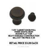 1 1/8" Cabinet Knob Pull x 25