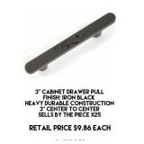 3" Cabinet Drawer Pull x 25