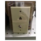 T Wall Jack Coax & Phone Plates