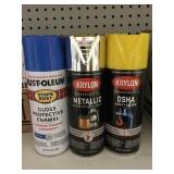 Misc spray paint x12.