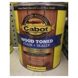 Wood toned stain + sealer x2.