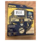 Irwin 10in 6T fiber cement saw blade