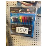 10pc. T-handle hex key SAE wrench set