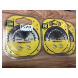 Sutherlands Pro carbide toothed blade set x3